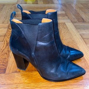 & Other Stories Stacked Heel Ankle Boots